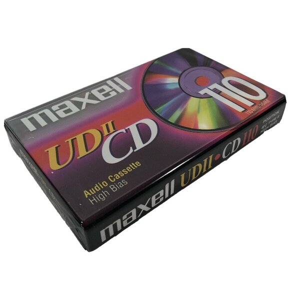 Maxell UDII-CD 110 Minute Cassette Tape New Sealed - Picture 3 of 3